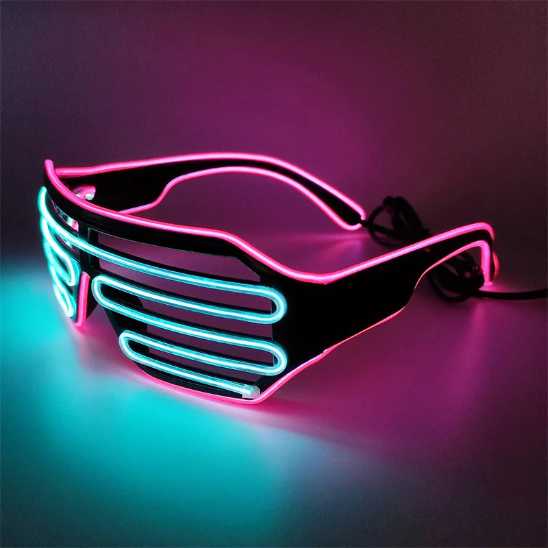 Sweetone Lunettes Lumineuses Led, 12 Pièces Lunette LED, Neon Lumière