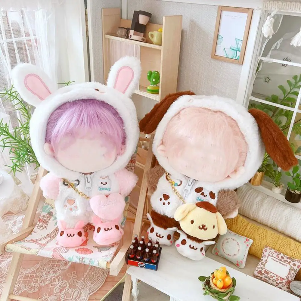 Idol Doll Outfit Toys Accessories Mini Clothes Doll Hoodies 20cm Doll Clothes Doll Shorts Doll Fur Coat