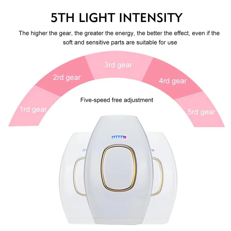 5-Level-Laser Bikinis Pulses Epilator Painless Laser- Hair Removal Facial Depilator Electric Trimmer Black AU Plug 4