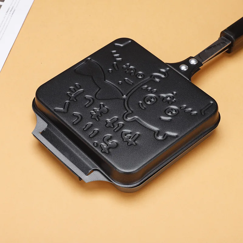 Gas Non-Stick Sandwich Maker Iron Bread Toast Breakfast Machine Waffle Pancake Baking Barbecue Oven Mold Mould Grill Frying Pan