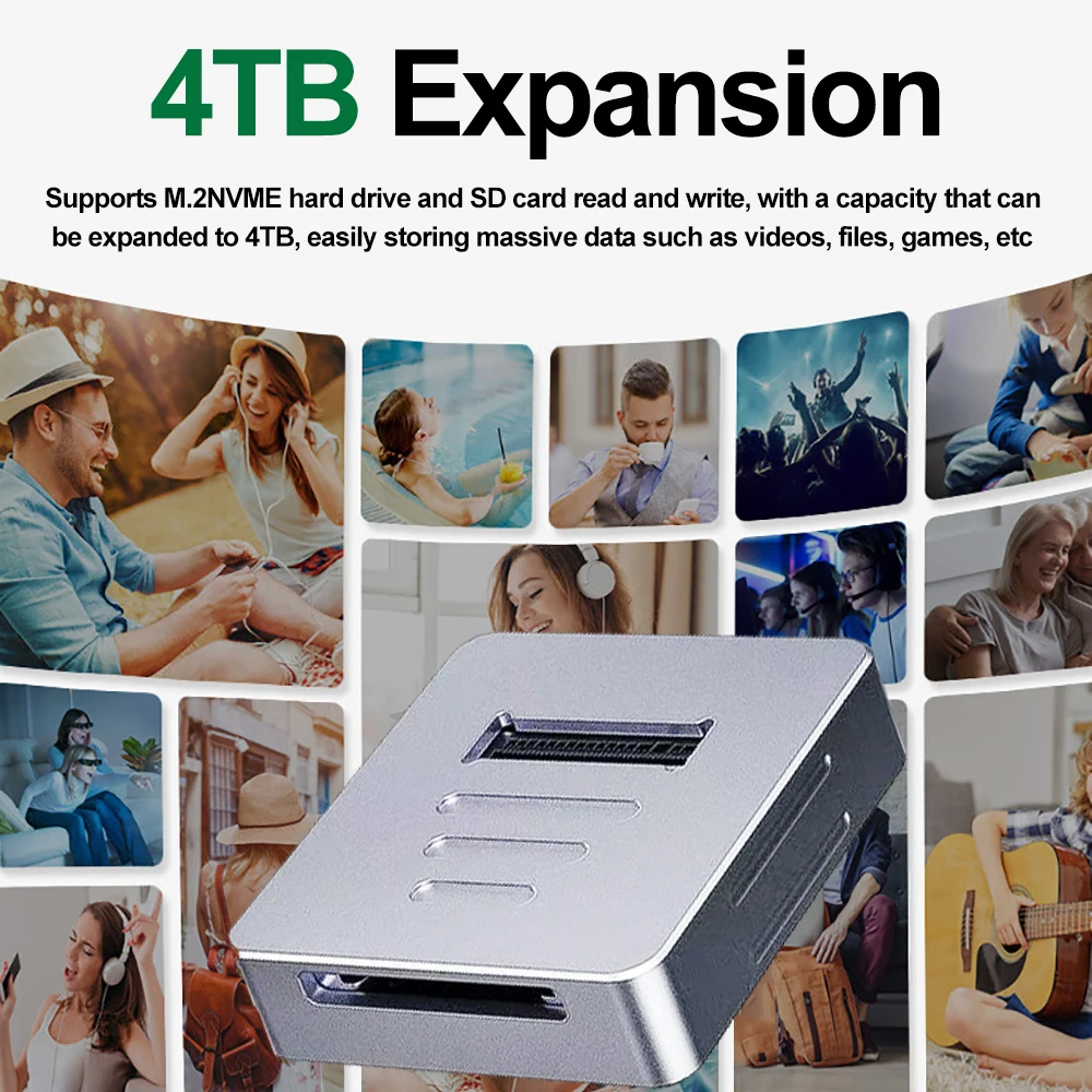 케비두메이 M.2 NVMe 도킹 스테이션 외장 SSD 하드 디스크 케이스 SD 2.0 카드 리더기 10G 온라인 읽기 쓰기 속도 SSD 케이스