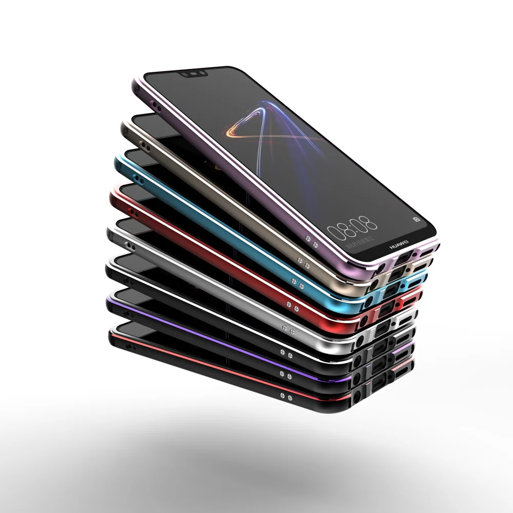 Dropshipping Dual Colors Aluminum Metal Bumper For Huawei P20 Pro P20Lite P20Pro Lite Nova 3e Cover CASE Carmera+Frame Protector