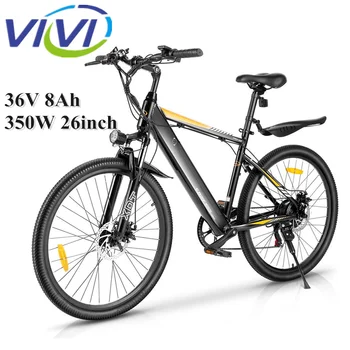 26inch 350W E-bike Bicycle Adult Electric Mountain Bike Disc Brake Lithium Battery 7 Speed Gear Pedal Assistance Bike, E-bikes 1
