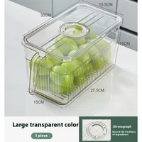 Boîte de conservation du réfrigérateur, boîte de conservation des aliments et des légumes de qualité alimentaire, boîte de stockage des boulettes glacées des fruits et des œufs 5