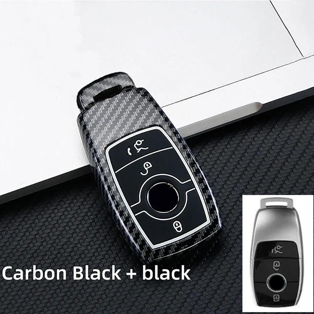 

Carbon ABS Car Remote Key Case Cover Shell For Mercedes Benz A C E S G Class GLC CLE CLA GLB GLS W177 W205 W213 W222 X167 AMG