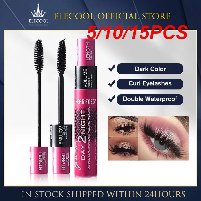 

5/10/15PCS Water-proof Lash Extension Curled Lengthening Mascara Curled Lashes Makeup Smudge-proof Mascara Bold