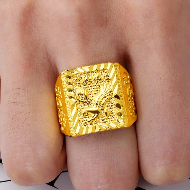 Nima - Men's 14K Rose Gold Finger Print Wedding Ring - Wedding Bands & Co.