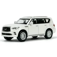 1:64 Scale Diecast Infiniti QX80 2020 Simulation Static Car Model 1/64 Miniature Car Model Fans Collection Display Decoration 1