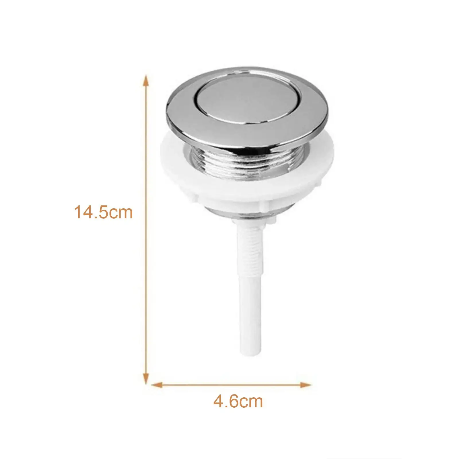 Toilet Button Toilet Tank Accessories Round Tank Button 46mm Replacement Single Flush Home