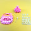 Cat Birthday Scarf Hat Set Dog Birthday Party Supplies Pet Scarf Cute Puppy Birthday Hat Scarf Decor For Small Medium Pets 6