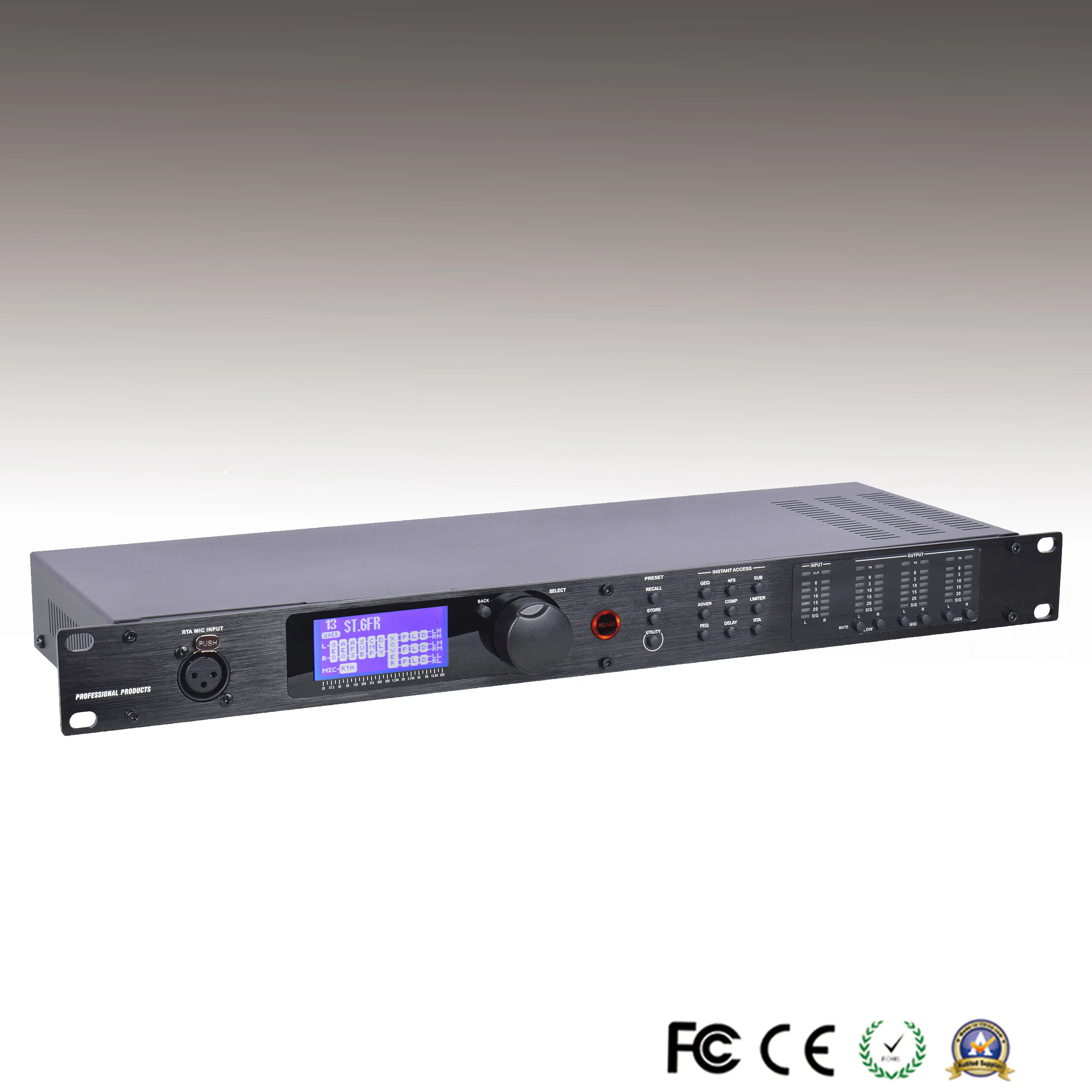 LCZ AUDIO PA2 DSP Digital Audio Processor Compatible Original Software Professional Stage Driver Rack Speaker Audio Equipment