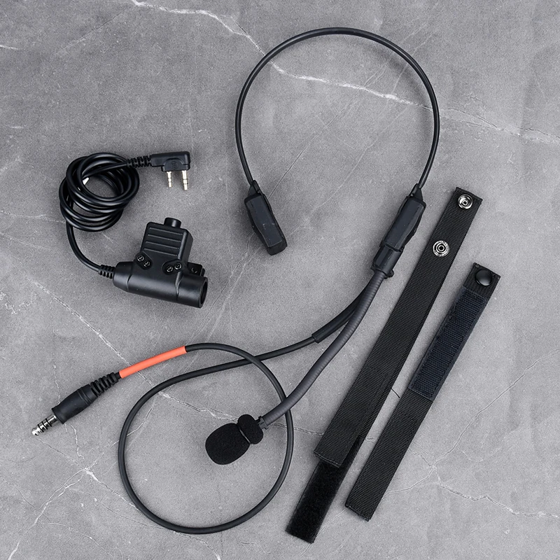 WADSN Military Tactical True Bone Conduction Earphones MH180-V Hunting game headphones For Interface 7.0PLUG PTT