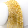 Natural Yellow Opal Faceted Round Beads 2mm,3mm,4mm，Fine Jewelry Making, DIY Bracelet And Necklace 3