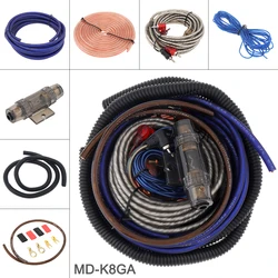 8 Gauge Amplifier Installation Wiring Kit Car Speaker Woofer Cables Car Power Amplifier Audio Line Power Line with Fuse Suit