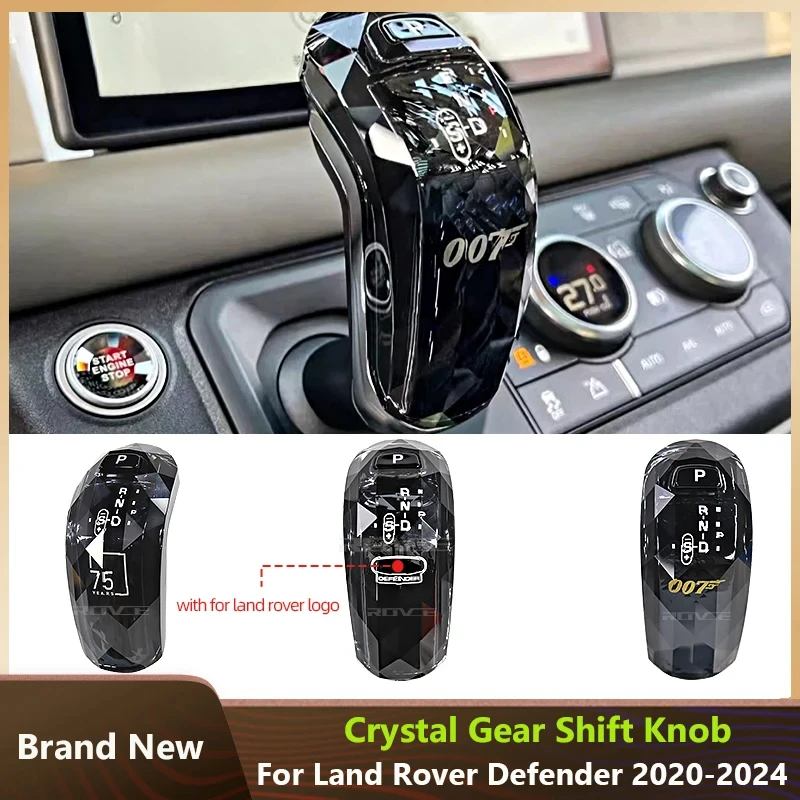 

Для Land Rover Defender 90110130 Хрустальная крышка головки переключения передач Центральный стержень управления Декоративные аксессуары 2020-2024