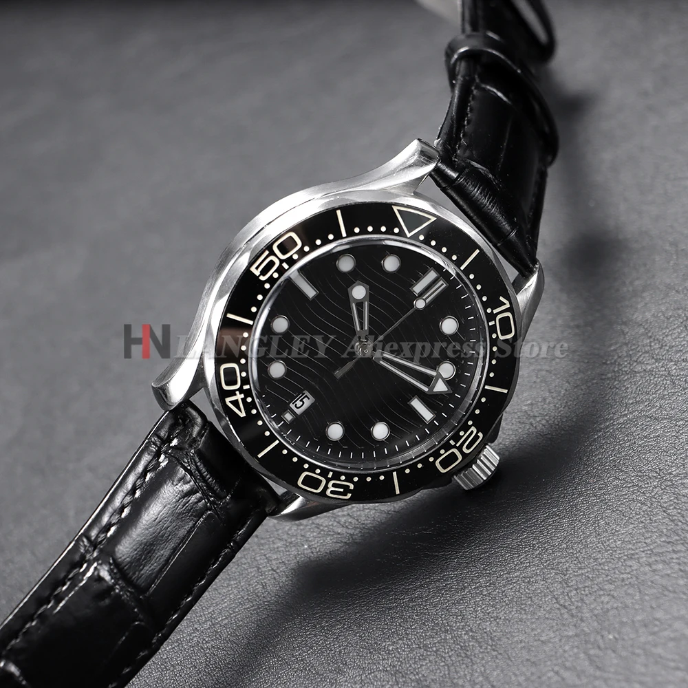 Premium Black Genuine Leather Watch Strap - Universal Fit