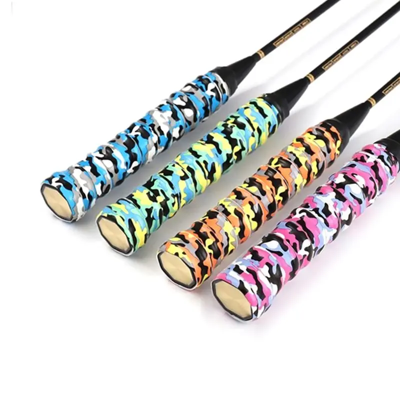 

Sweat Absorption Racket Non-slip Grip Tape Tennis Badminton Squash Band Slingshot Fishing Rod Strap Camouflage Hand Glue