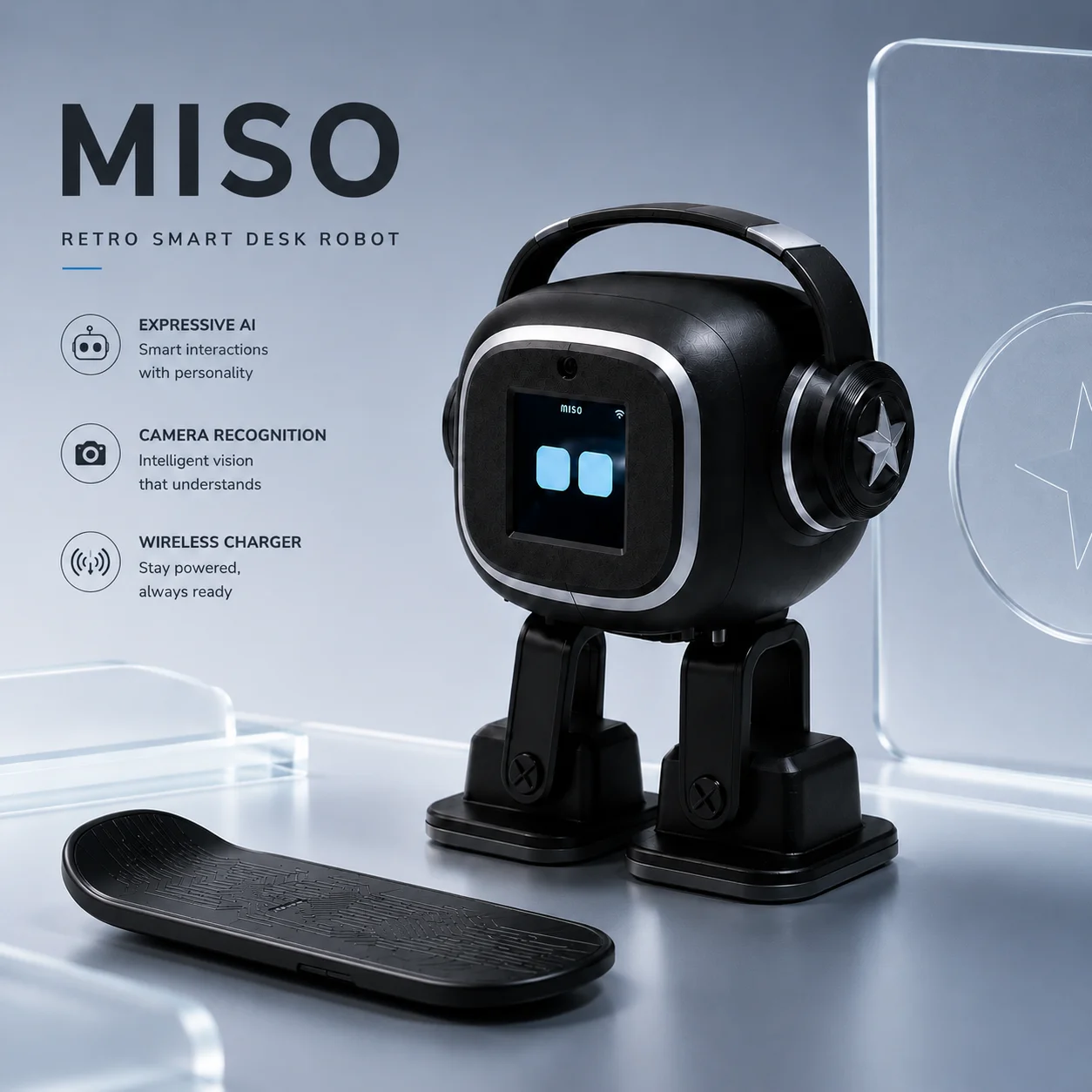 Robot AI | Robot Danzante Interattivo Multilingue, Assistente Intelligente, Compagno da Scrivania, Giocattolo da Scrivania, Regalo - immagine 6