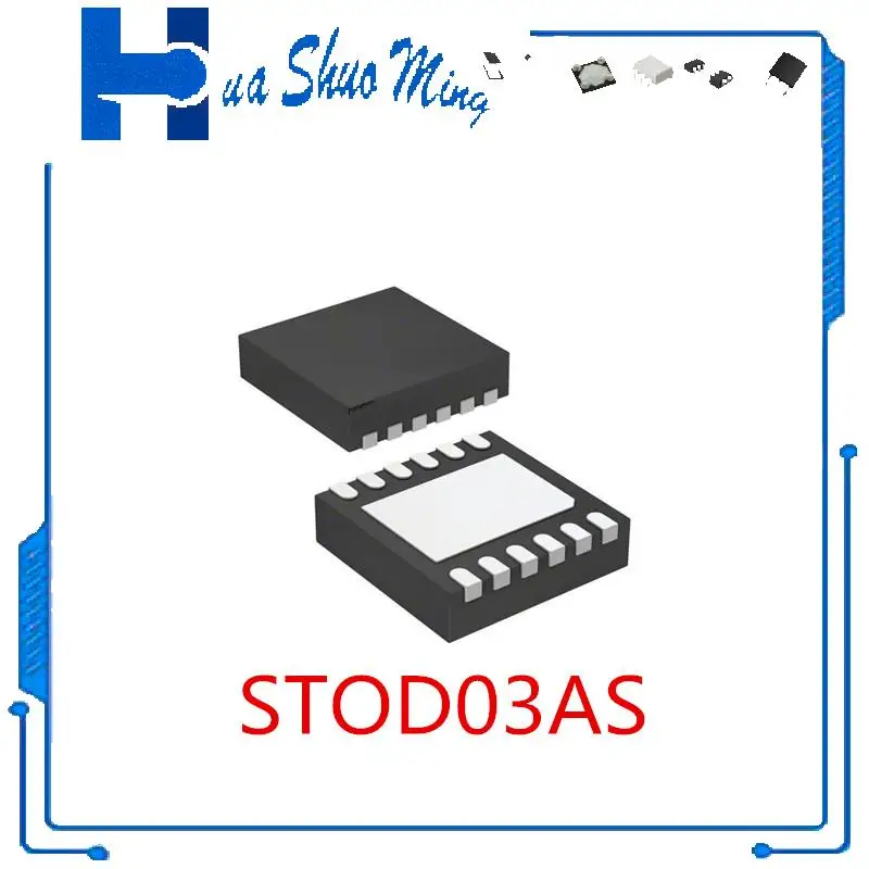 

10Pcs/Lot STOD03ASTPUR DFN-12 SIZ340DT-T1-GE QFN8