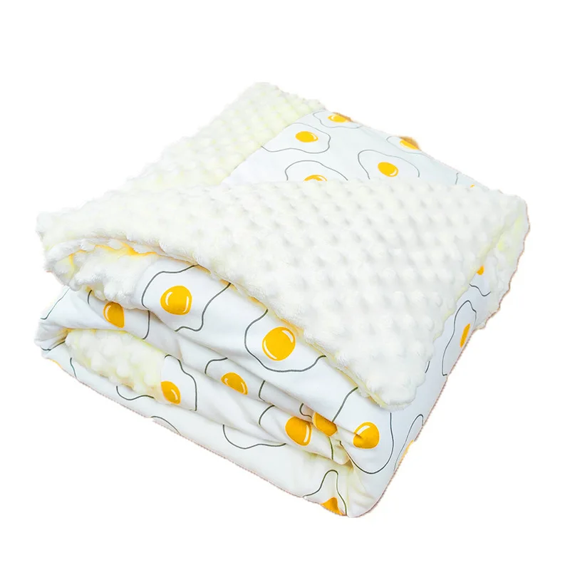 Skin Friendly Pure Cotton Baby Bag Wrapped in Baby Bean Blanket Air Conditioned Nap Blanket Temperature Controlled Double Sided