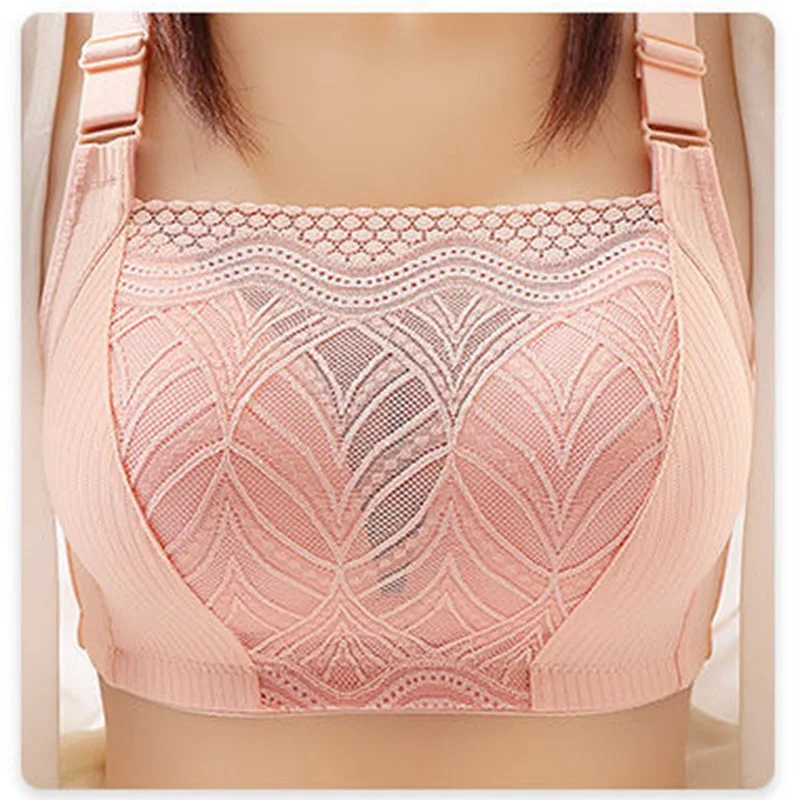 

36-46 C Underwear Bras for Women Middle Aged Seamless Bralette Tops Lingerie Bra Female Gather Push Up Sexy Brassiere Mujer