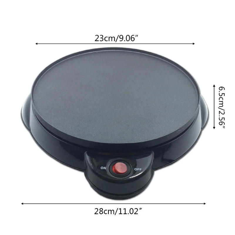 Multi-use Nonstick Crepe Maker Electric Griddle Non-stick Baking Pan Pizza Maker Baking Frying Pan Kitchen Tool 6