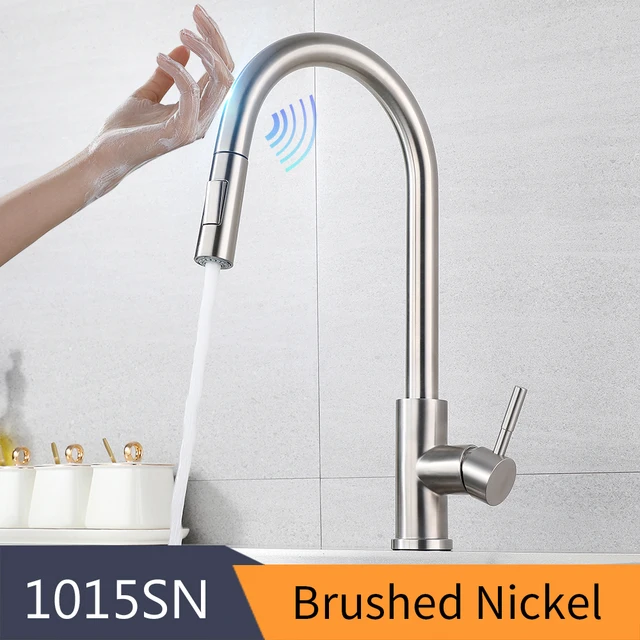Smart Touch Kitchen Faucets Crane For Sensor Kitchen Water Tap Sink Mixer Rotate Touch Faucet Sensor Water Mixer KH-1015 7
