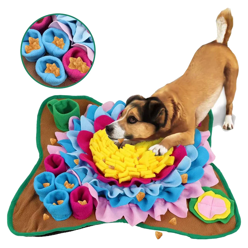 

Pet Snuffle Feeding Mat Pet Dog Snuffle Mat Dog Training Pad for Cats Dogs Portable Travel Use for Slow Eating & Smell Training