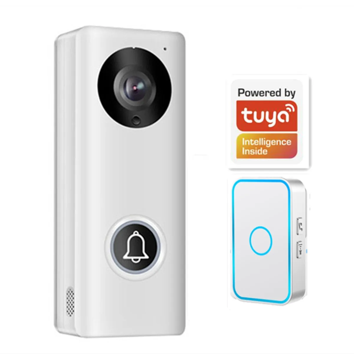 2MP 1080P Tuya APP POE WIFI IP Doorbell Wide Angle Intercom Visual Door Viewer With Chime Peephole Viewer Video Door Phone