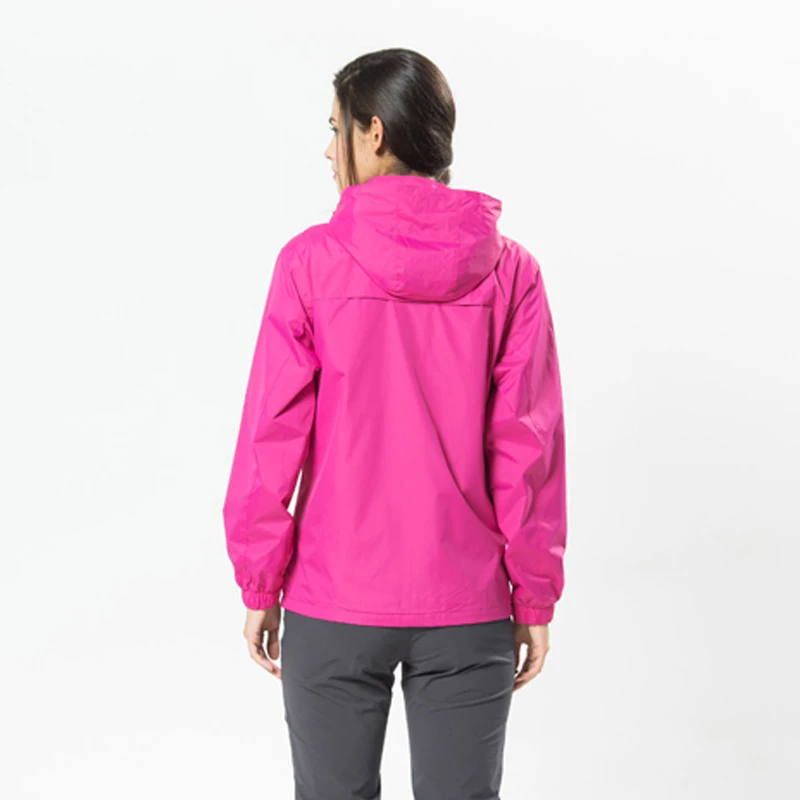 TRVLWEGO Women's Autumn Waterproof Rain Jacket Camping Lightweight Raincoat Hooded Hiking Jacket Softshell Windbreaker Coats sport jacket