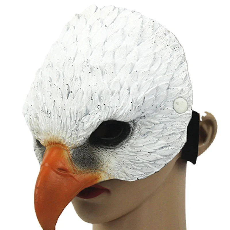 AOKWAWALIY Demi-masque D'oiseau - Masque D'aigle - Masque D'animal - Masque De Cosplay Pour Halloween, Bal Masqué, Fête Amusante