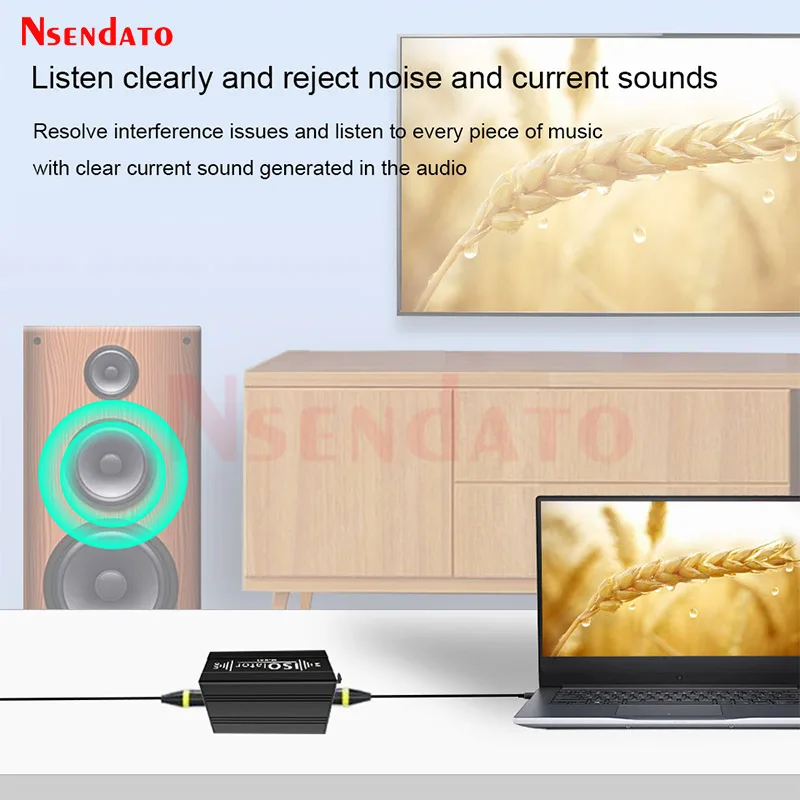 Dual Channel 6.5 XLR Mixer balanced Audio signal Isolator Eliminates Current Noise Audio Signal Isolator For audio System