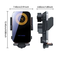 Fast Wireless Car Charger Mount Phone Holder Phone Charging Compatible for iPhone 14/13/12/11 Pro Max/XS For Xiaomi For Samsung - Image 2