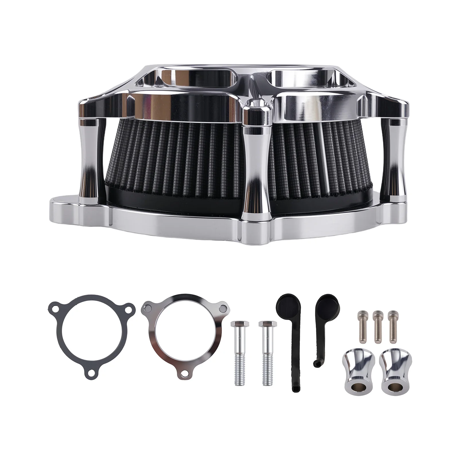 Conjunto de filtro de aire para Harley Road King Street Glide 2017-up Negro