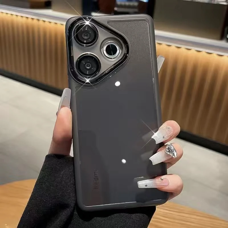 Transparent Soft Silicone Case with Camera Protection and Bumper