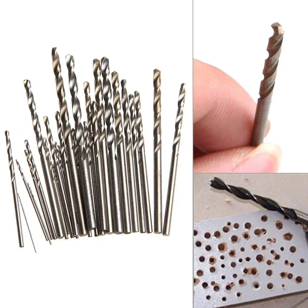 Micro HSS Twist Drill Bits Straight Shank Auger Bits For Electrical Drill Optional 1 1.5 2 2.5 2.8 3 3.2 3.5 4 4.5 5 Mm 10Pcs drill bits