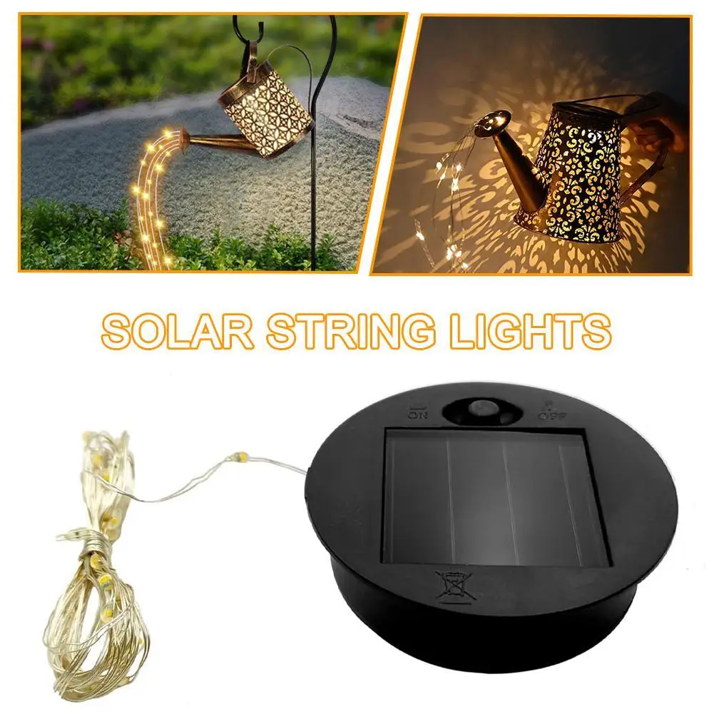 Solar String Light Replacement Solar Panel Outdoor Hanging Solar Lanterns Parts Waterproof Garden Pathway Accessory