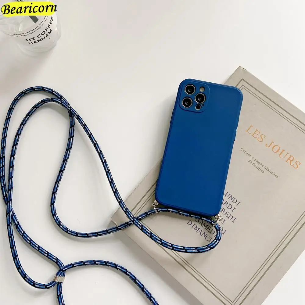 thumbnail image 1 of Necklace Strap Lanyard Cord Square Case For Samsung Galaxy A13 A23 A33 A53 A73 A14 A34 A54 A10 A20 A30s A50 A70 A01 A03 A3 Core, 1 of 5