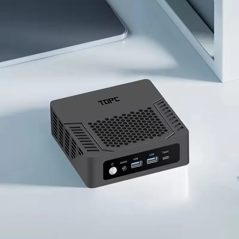 Topton Mini PC AMD Ryzen 7 8845HS ES Barebone Computer Windows 11 2xDDR5 PCIe4.0 2*HDMI2.0 USB4.0 Gaming PC Triple Display WiFi6 5