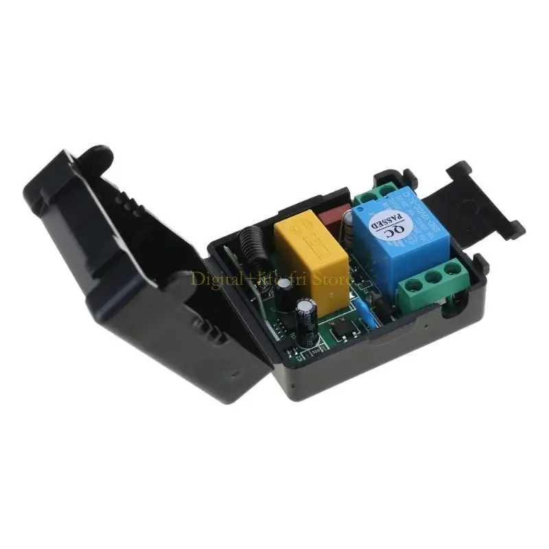 E06D RF 송신기 433 MHZ 무선 원격 제어 스위치 110V-220V 1CH 릴레이 수신기 모듈 1 차고 커튼 용 채널