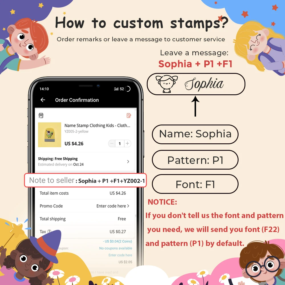 Name Stamp Custom Animal Giraffe Stamp For Clothing Kids Students Name Seals sticker Personalized For Boy And Girl name stamp,name stickers,name sticker