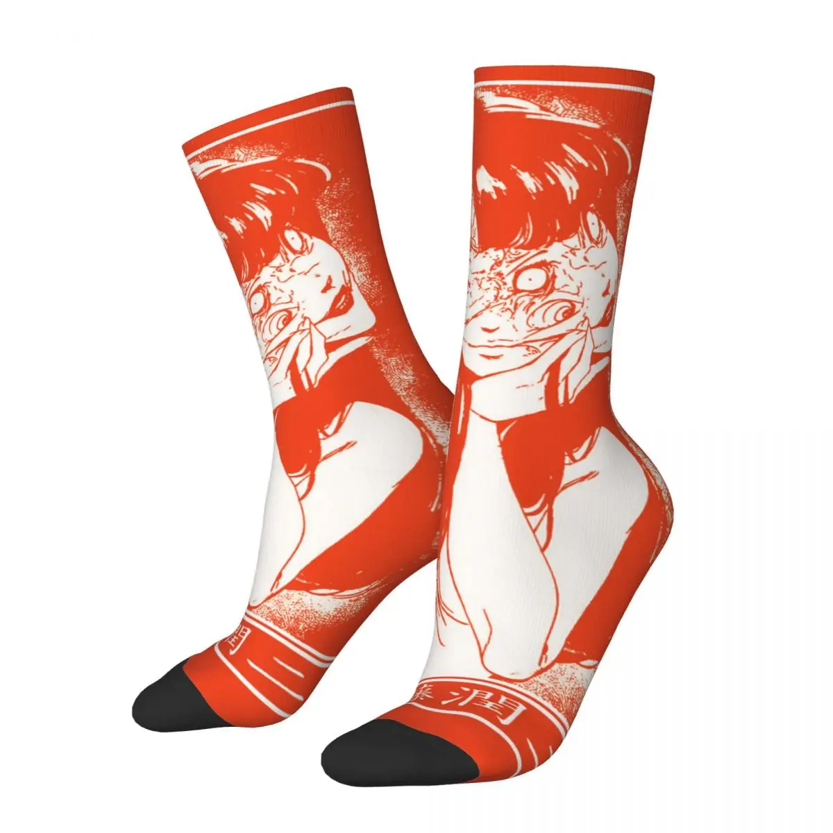 

Hip Hop Vintage Tomie Collection Essential Crazy Men's compression Socks Unisex Junji Ito Harajuku Seamless Printed Crew Sock