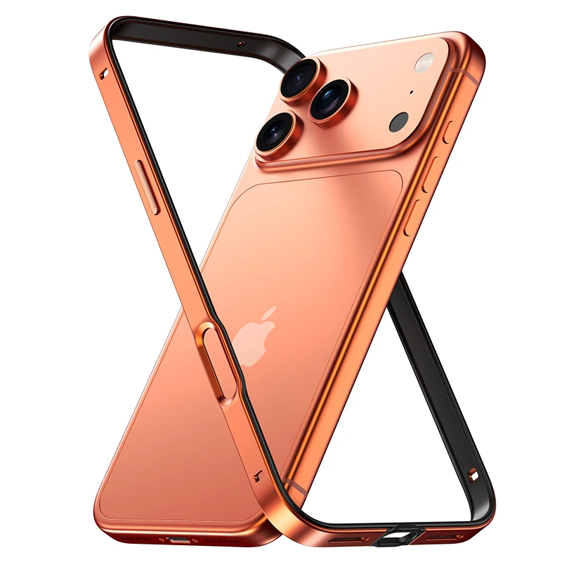 Luxury Metal Alloy Phone Frame Case - Bare Feel, Shockproof & Heat Dissipation Bumper