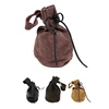 Medieval Belt Suedes Drawstring Bag Portable Purse Vintage Costume F2TC 4