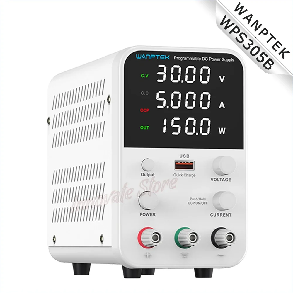 

Источник питания постоянного тока WANPTEK WPS305B WPS3010B WPS605B WPS1203B WPS1602B, светодиодный 4-битный цифровой дисплей, импульсный источник питания постоянного тока с регулируемым питанием