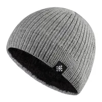Autumn/Winter Fleece Thick Knitted Thermal Blend Hat 3