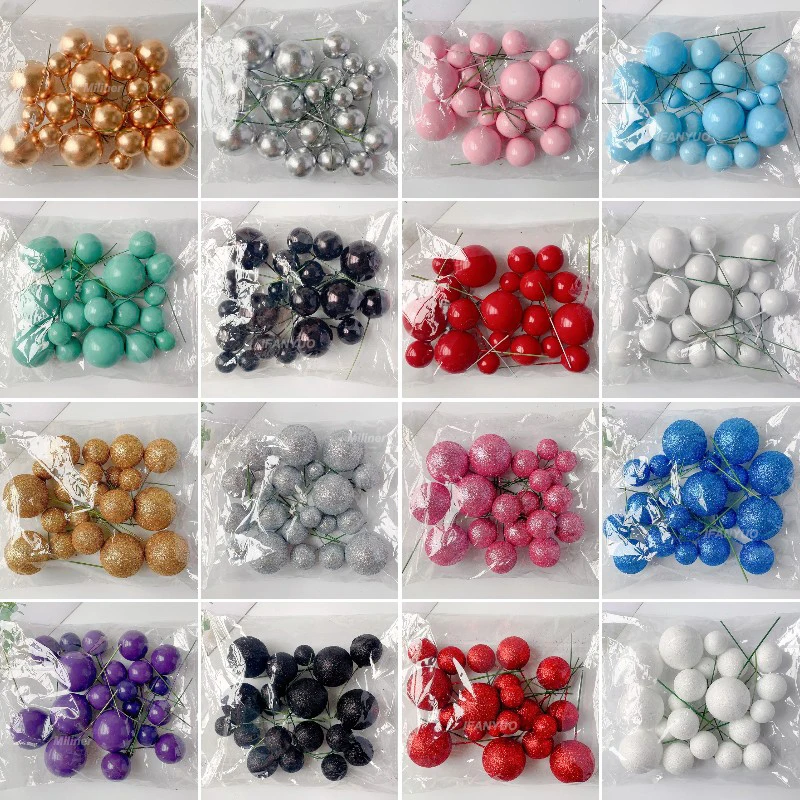 20PCS Cake Topper Ball Set 2cm-4cm for Party Wedding cake topper cake decoration