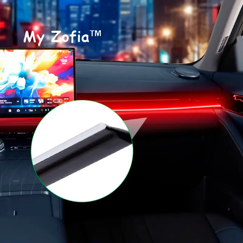 For Geely EX5 Galaxy E5 2024 2025 2026 Car LED Ambient Light USB Full Colors RGB Interior Hidden Remote Control Atmosphere Lamp - Image 3