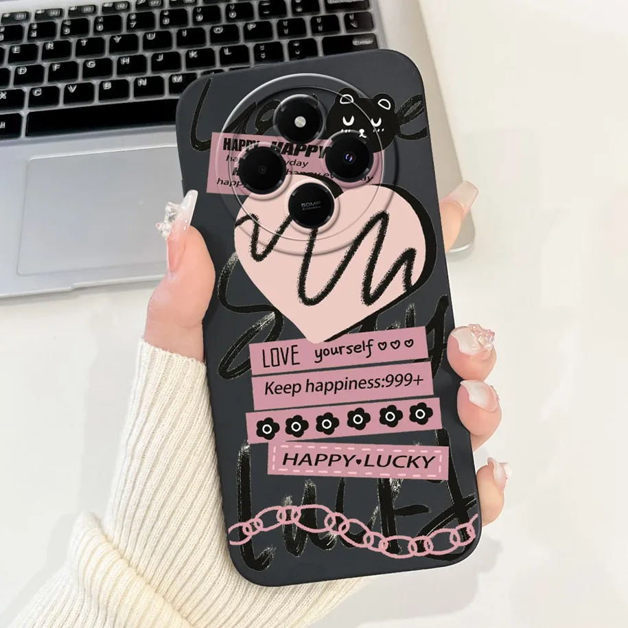 Cute Panda Rabbit Cartoon Soft Matte Silicone Back Cover Case