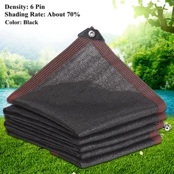 Vibrant Multi-Color HDPE Sunshade Net for Outdoor Gardens and Pools (Black 6 Pin)